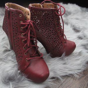 Charlotte Russe Chunky Bootie